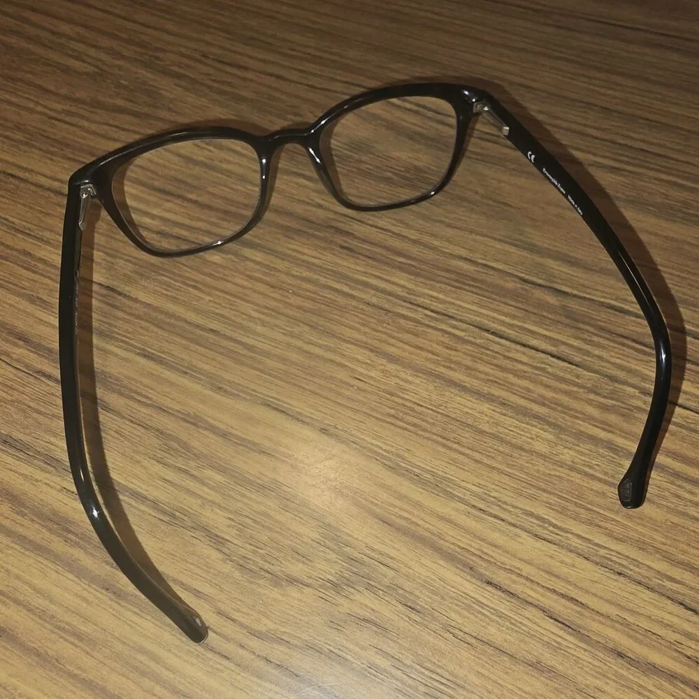 Ermenegildo Zegna Brown VZ3671N 49-20-140 RX Logo Eyeglasses Frames Italy